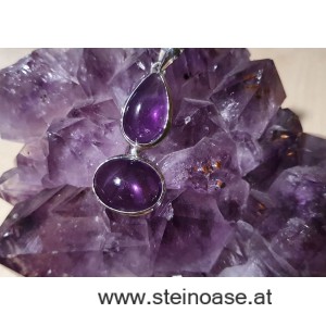 Anhänger Amethyst 2-fach